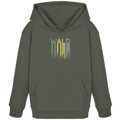 Wald Retro Forst Schriftzug - Kids Organic Hoodie