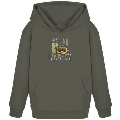 Mach mal langsam Schildkröte - Kids Organic Hoodie
