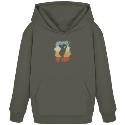 Retro kletternder Koala-Bär - Kids Organic Hoodie