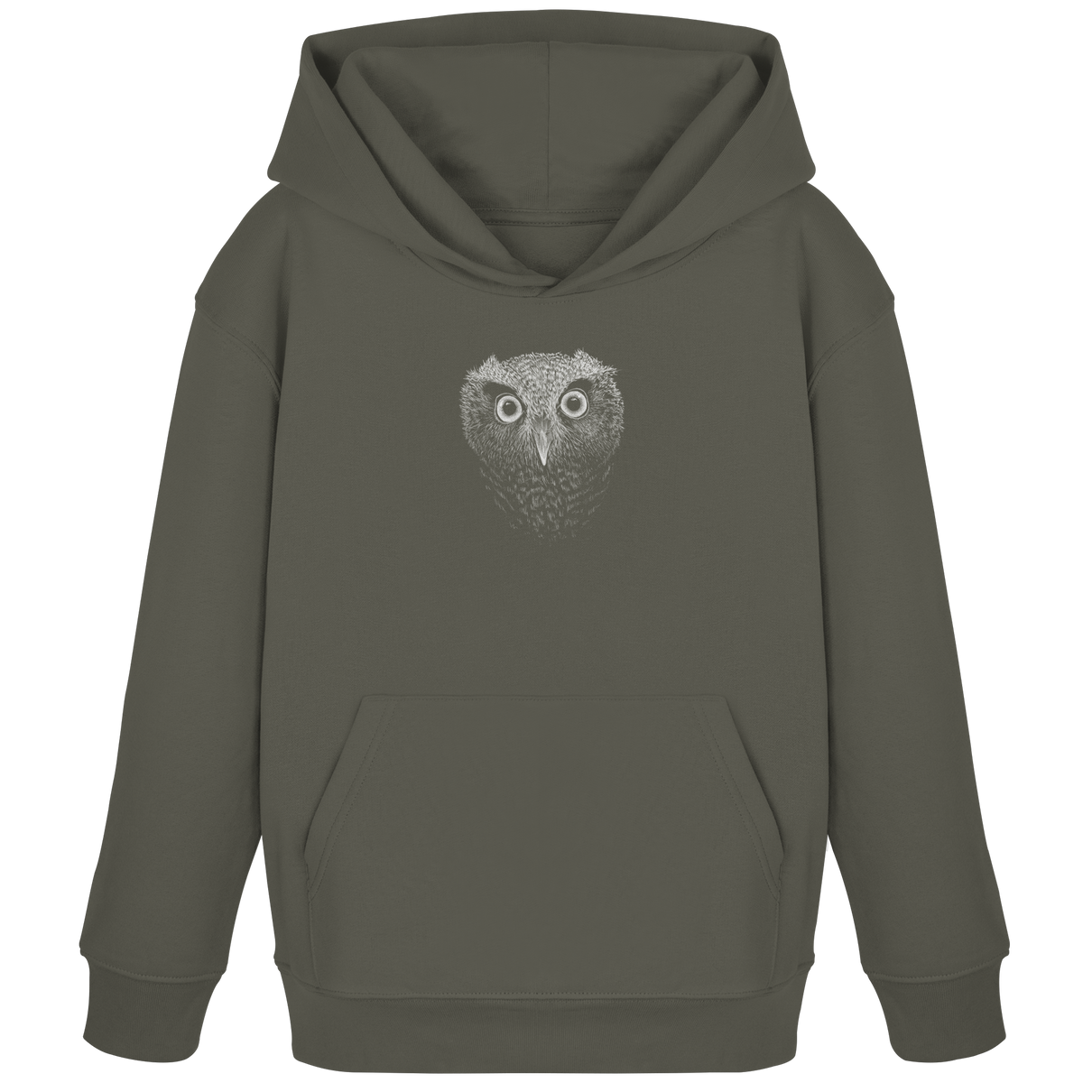 Eule Kritzelkunst Illustration - Kids Organic Hoodie