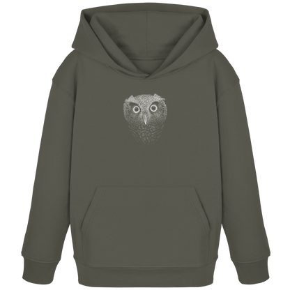 Eule Kritzelkunst Illustration - Kids Organic Hoodie