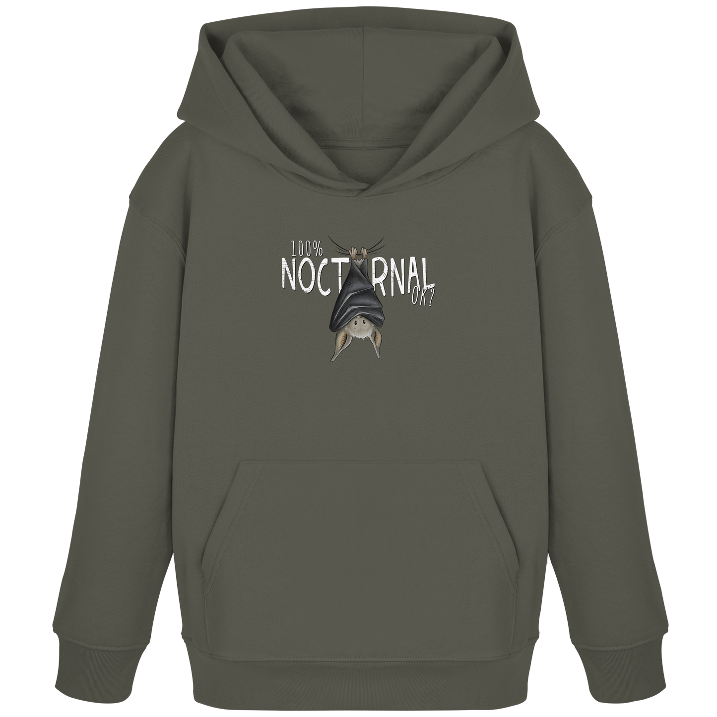 100% nachtaktive Fledermaus - Kids Organic Hoodie