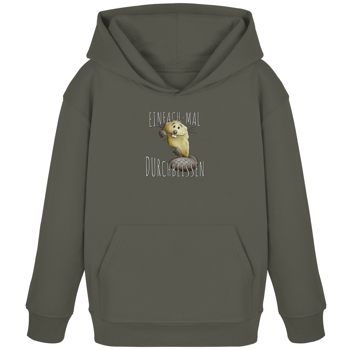 Einfach mal Durchbeissen Biber - Kids Organic Hoodie