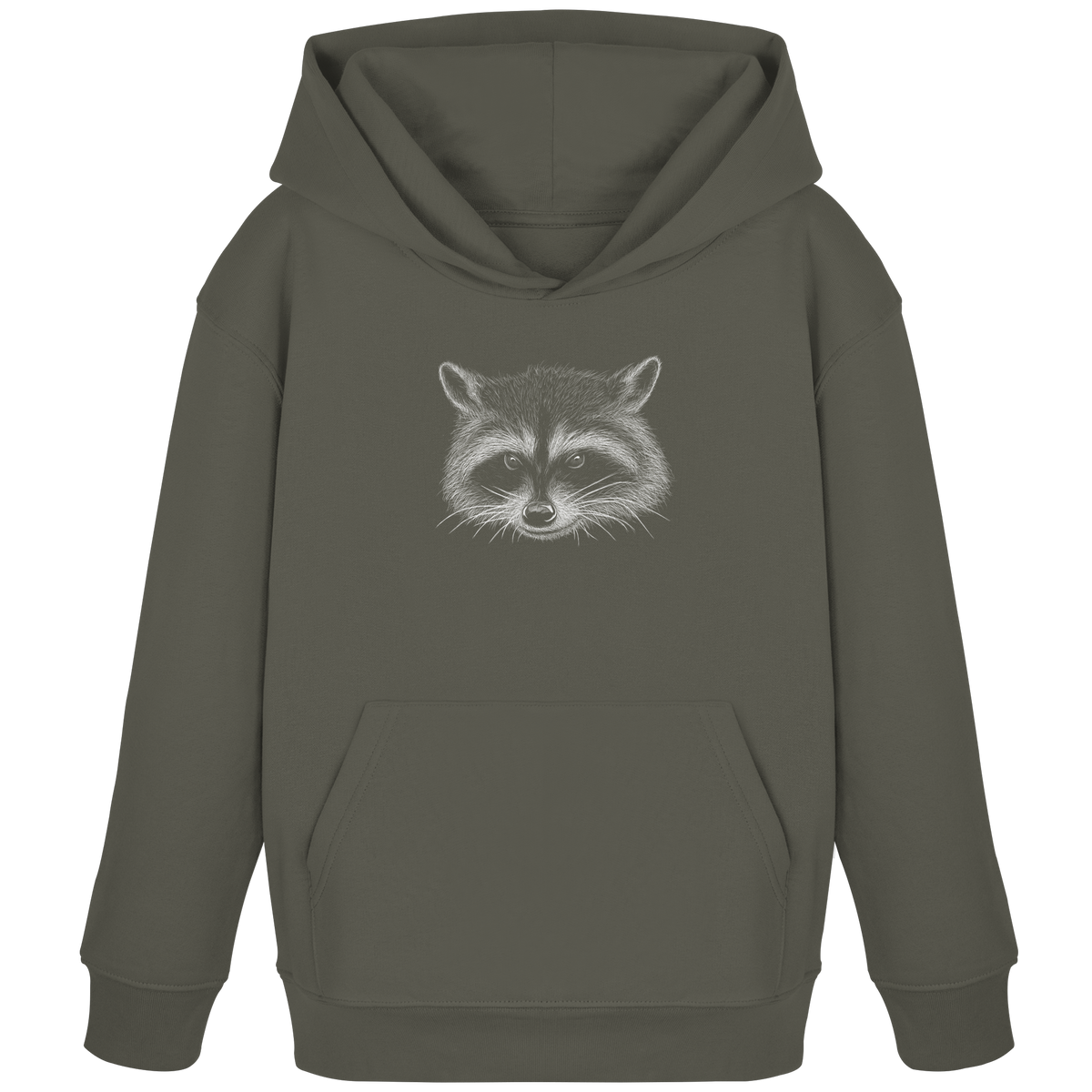 Waschbär Illustration Kritzelkunst - Kids Organic Hoodie