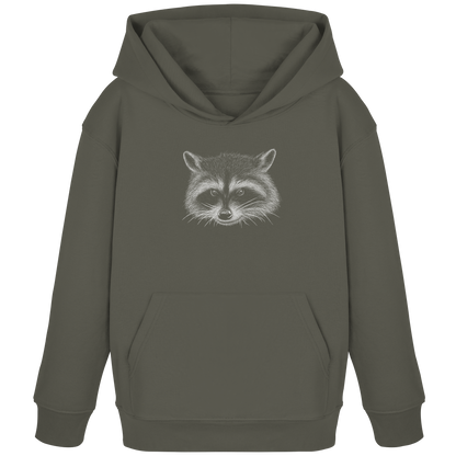 Waschbär Illustration Kritzelkunst - Kids Organic Hoodie