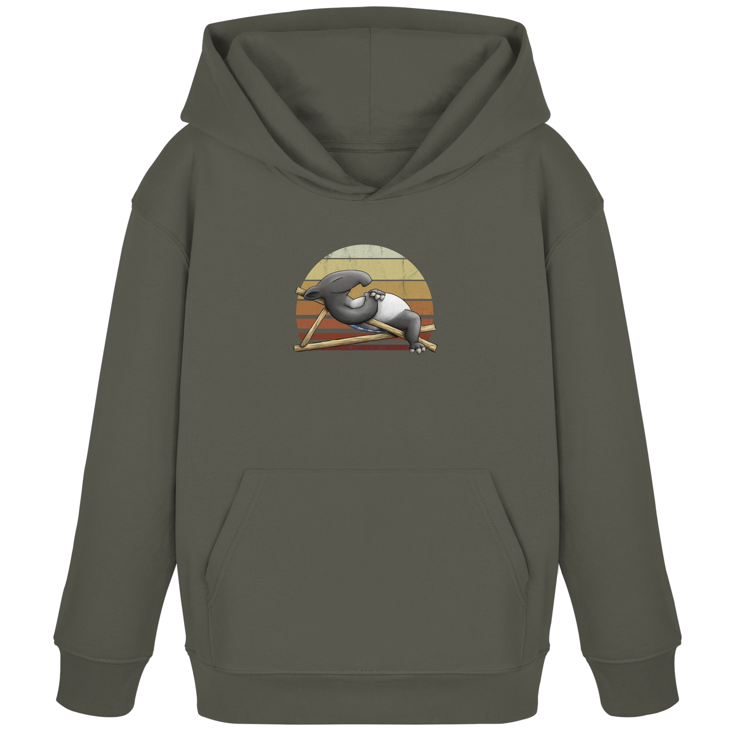 Lässiger Retro Sundown Tapir - Kids Organic Hoodie