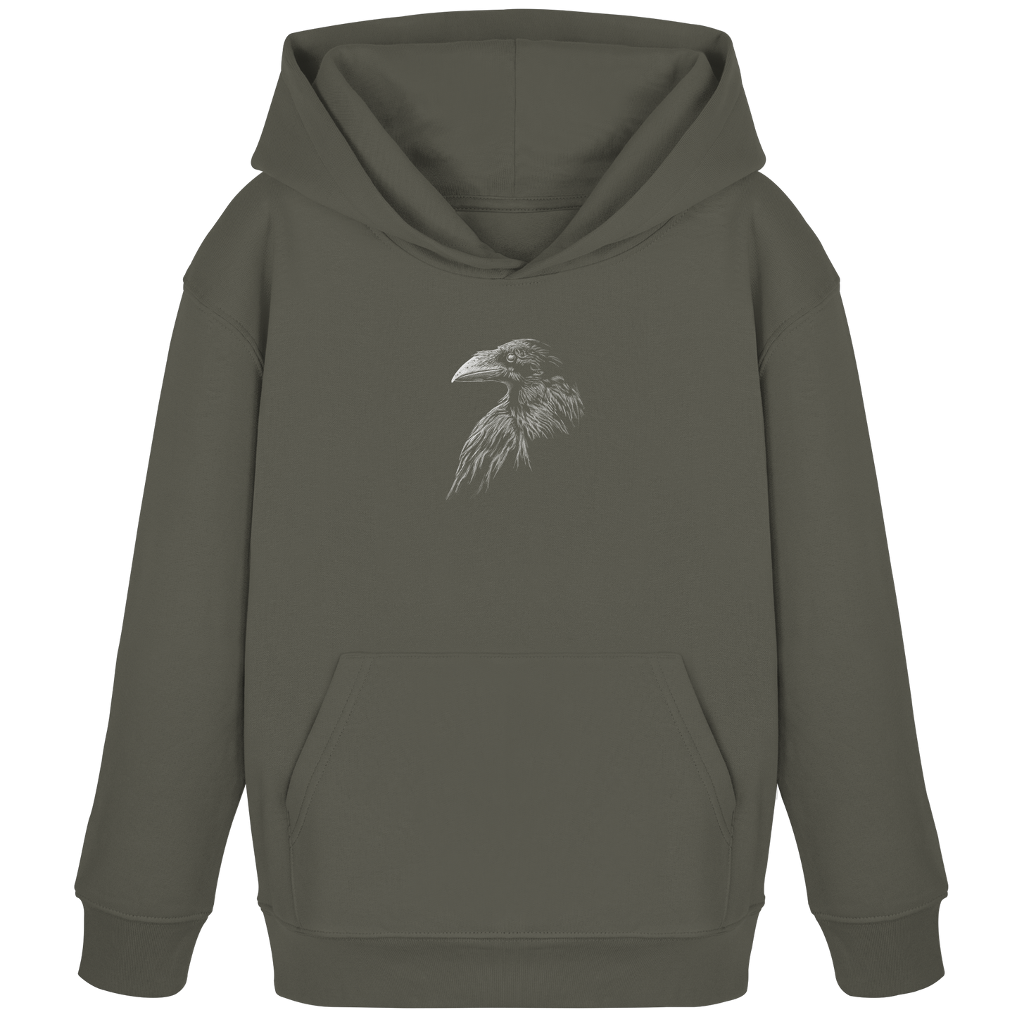 Kritzelkunst Rabe Krähe - Kids Organic Hoodie