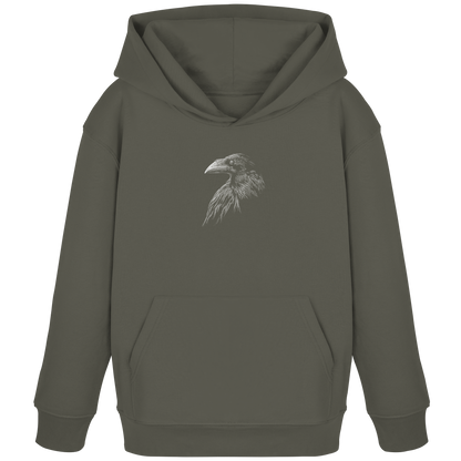 Kritzelkunst Rabe Krähe - Kids Organic Hoodie