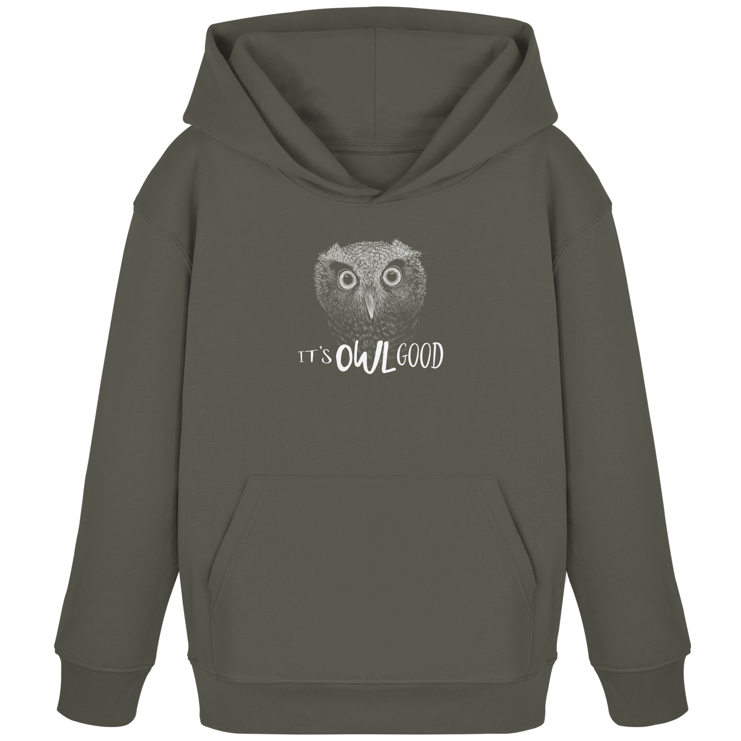 OWL Good | Kritzel-Kunst-Eule - Kids Organic Hoodie