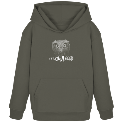 OWL Good | Kritzel-Kunst-Eule - Kids Organic Hoodie