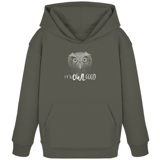 OWL Good | Kritzel-Kunst-Eule - Kids Organic Hoodie