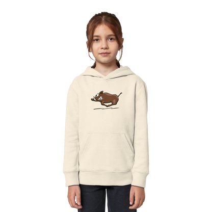 sauwildes Wildschwein | Wildsau  - Kids Organic Hoodie