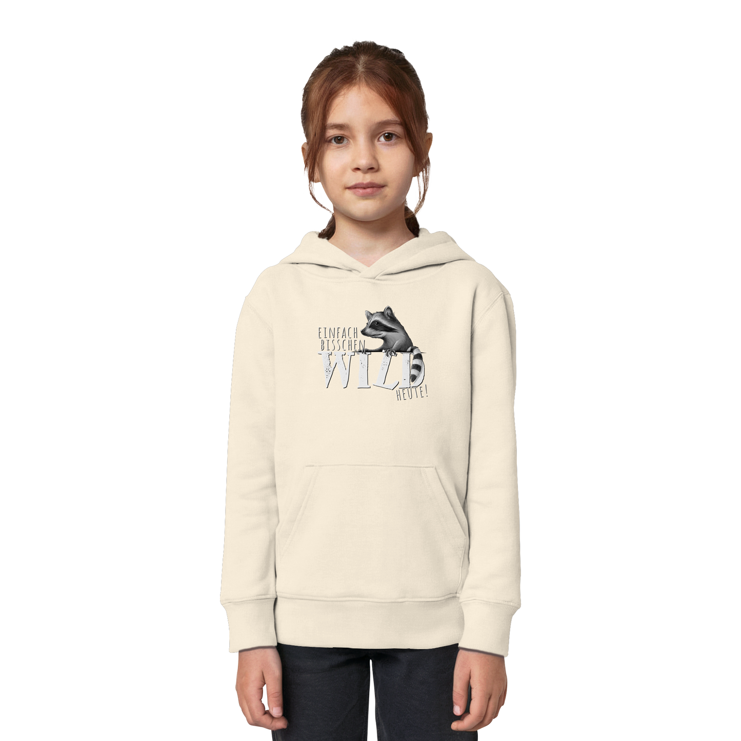 Bisschen wild heute! Waschbär - Kids Organic Hoodie