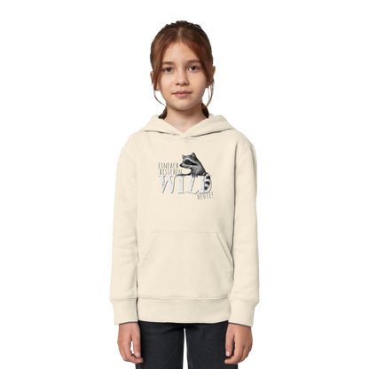 Bisschen wild heute! Waschbär - Kids Organic Hoodie