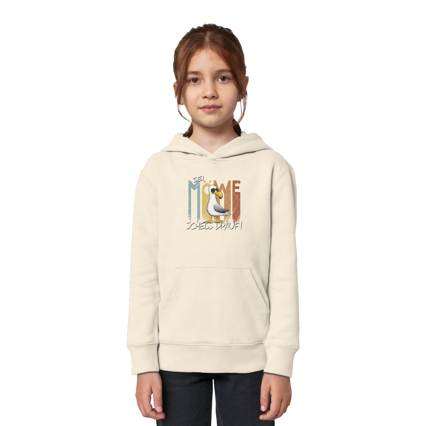 Sei Möwe Scheiß Drauf  - Kids Organic Hoodie