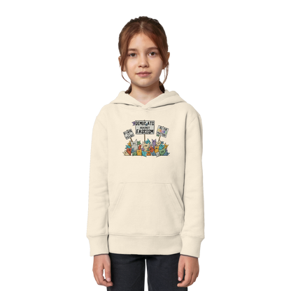 Demo-Katzen gegen Faschismus und für Vielfalt - Kids Organic Hoodie