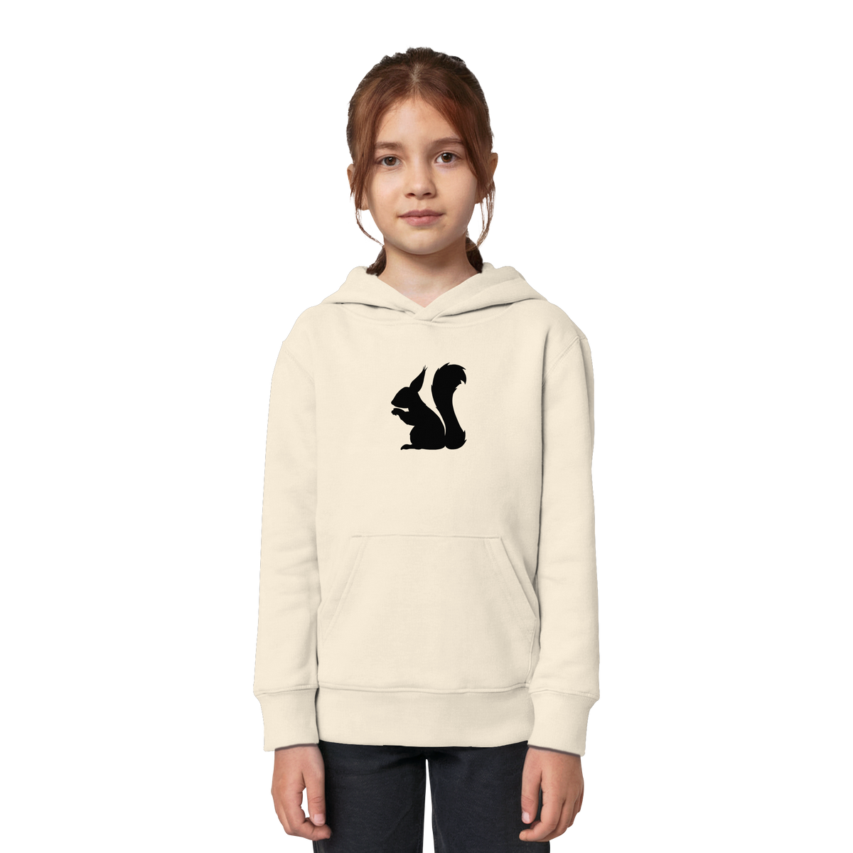 Eichhörnchen Silhouette - Kids Organic Hoodie