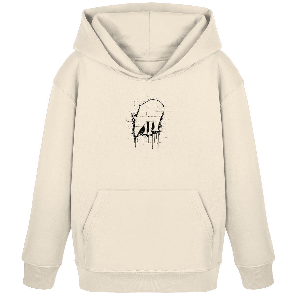Urban Street Art Tapir Silhouette - Kids Organic Hoodie
