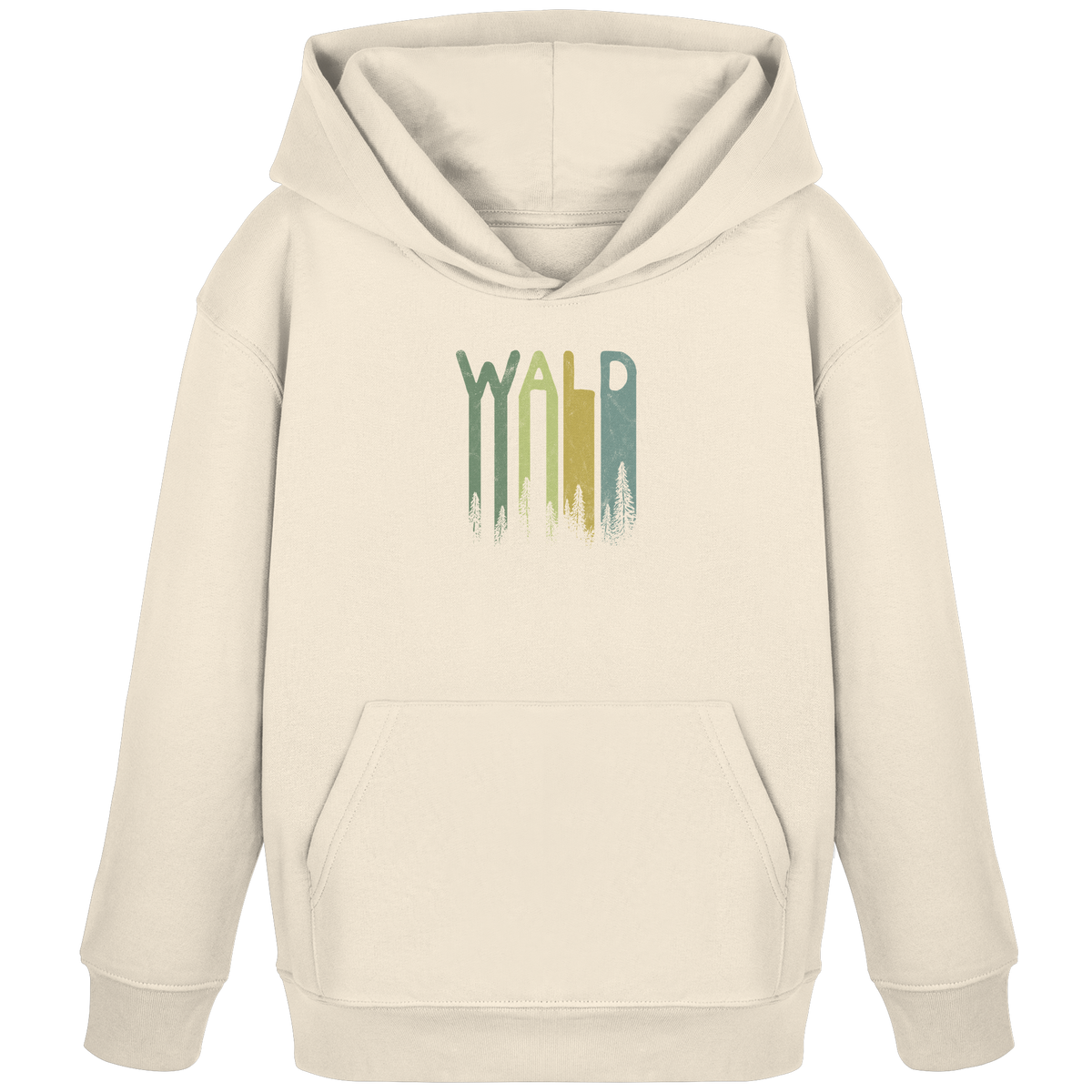 Wald Retro Forst Schriftzug - Kids Organic Hoodie