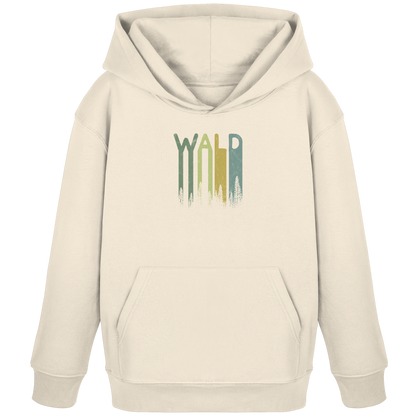 Wald Retro Forst Schriftzug - Kids Organic Hoodie