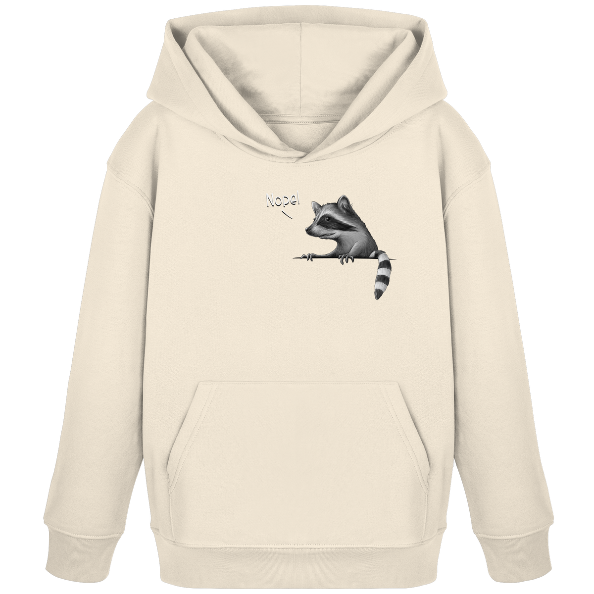 Nope! Frecher verwegener Waschbär - Kids Organic Hoodie