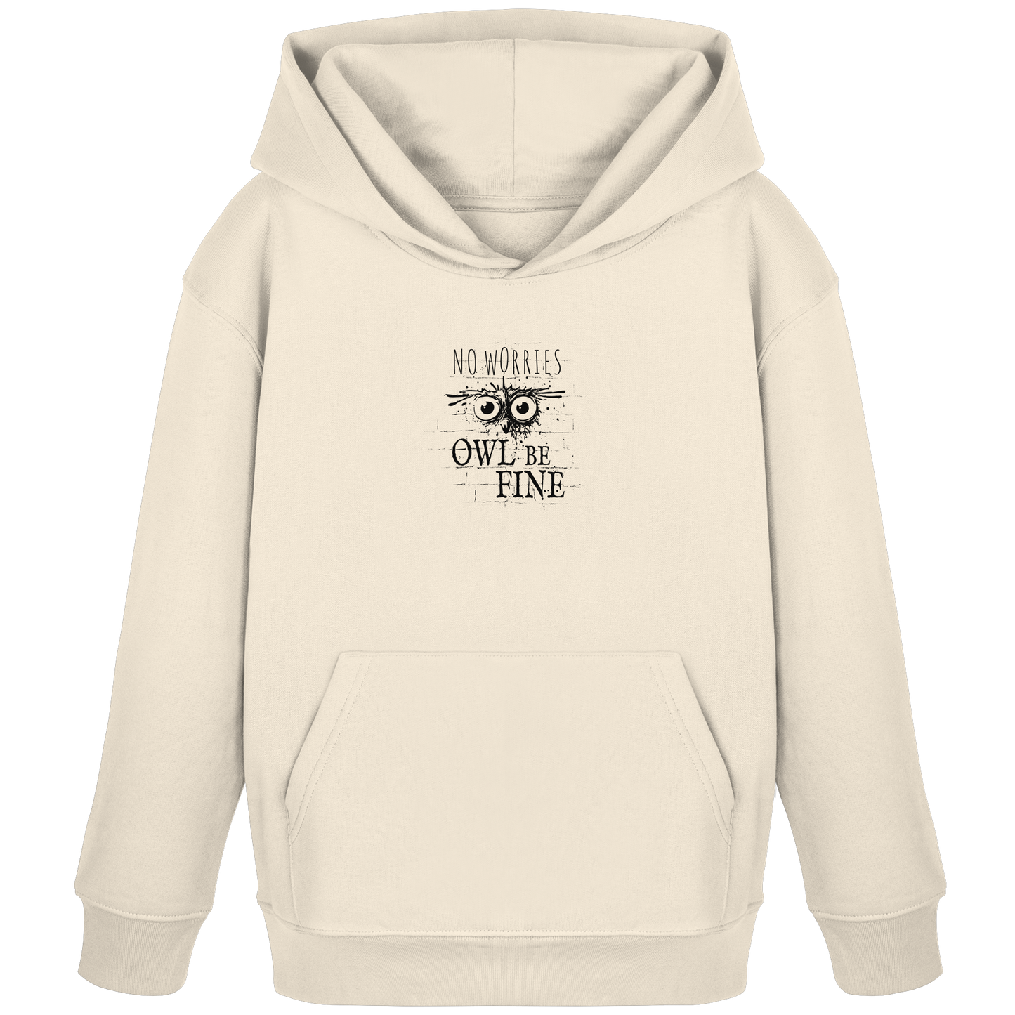 Owl Be Fine Street Art Eule - Kids Organic Hoodie