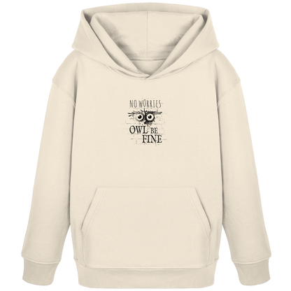 Owl Be Fine Street Art Eule - Kids Organic Hoodie