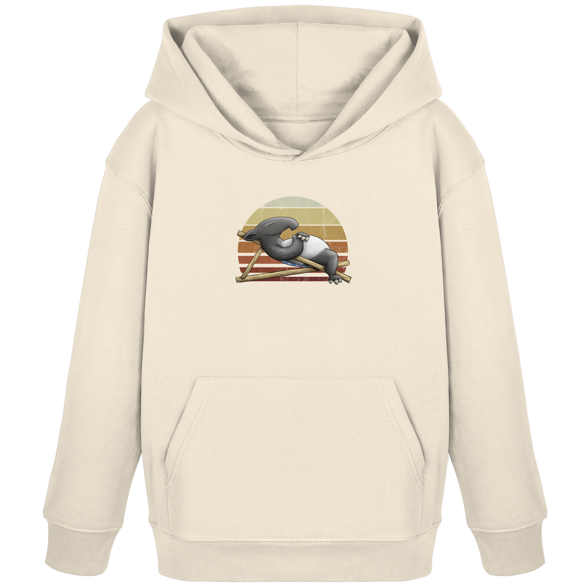 Lässiger Retro Sundown Tapir - Kids Organic Hoodie