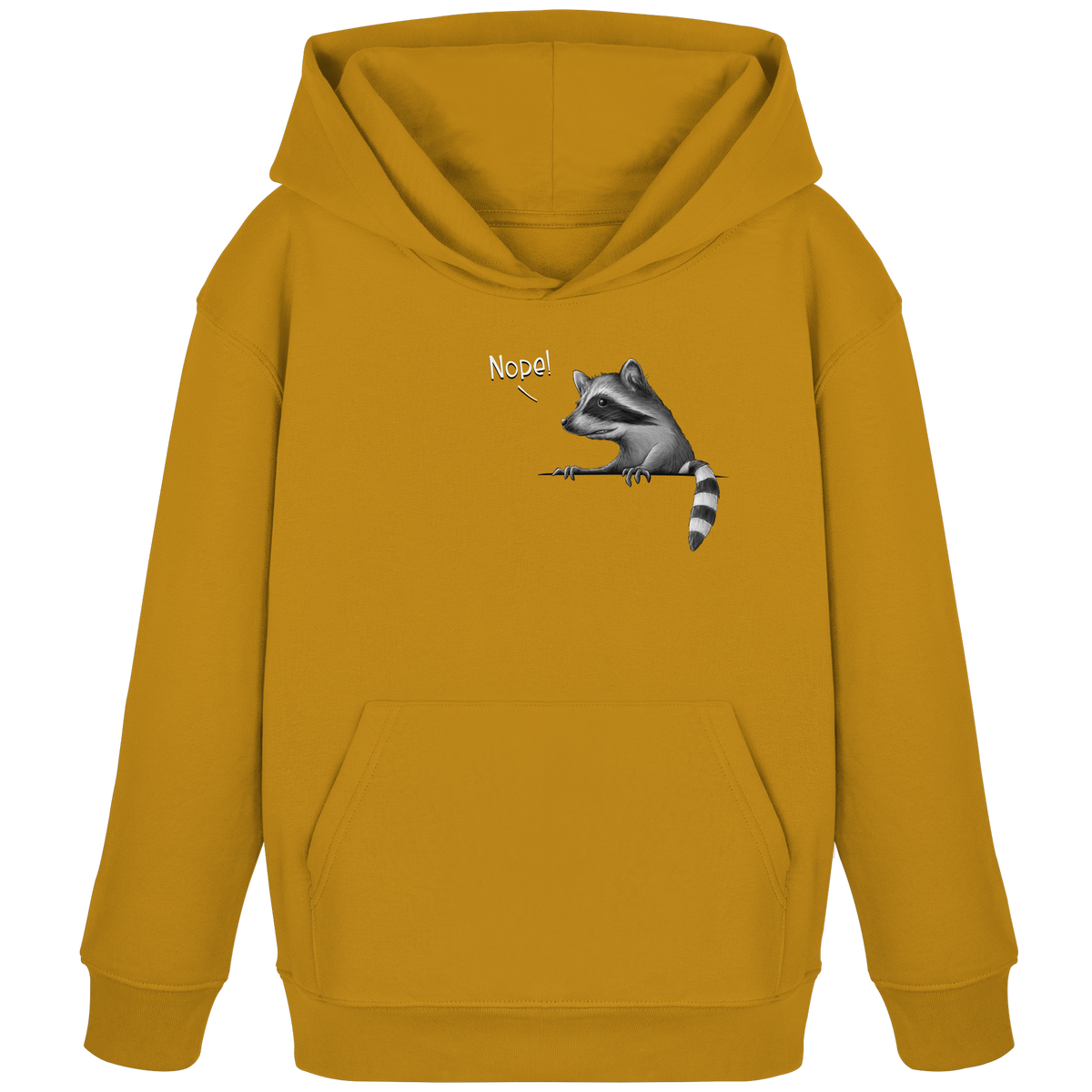 Nope! Frecher verwegener Waschbär - Kids Organic Hoodie