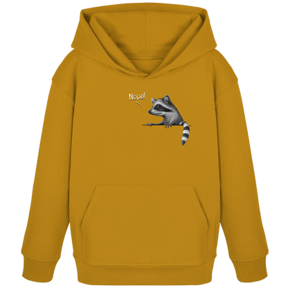 Nope! Frecher verwegener Waschbär - Kids Organic Hoodie