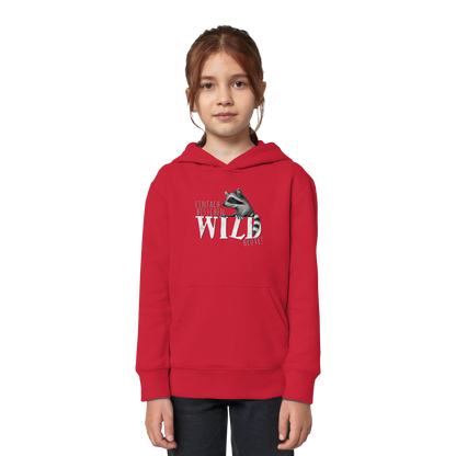 Bisschen wild heute! Waschbär - Kids Organic Hoodie