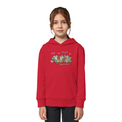 Nope, Nee, Nö Katzen - Kids Organic Hoodie