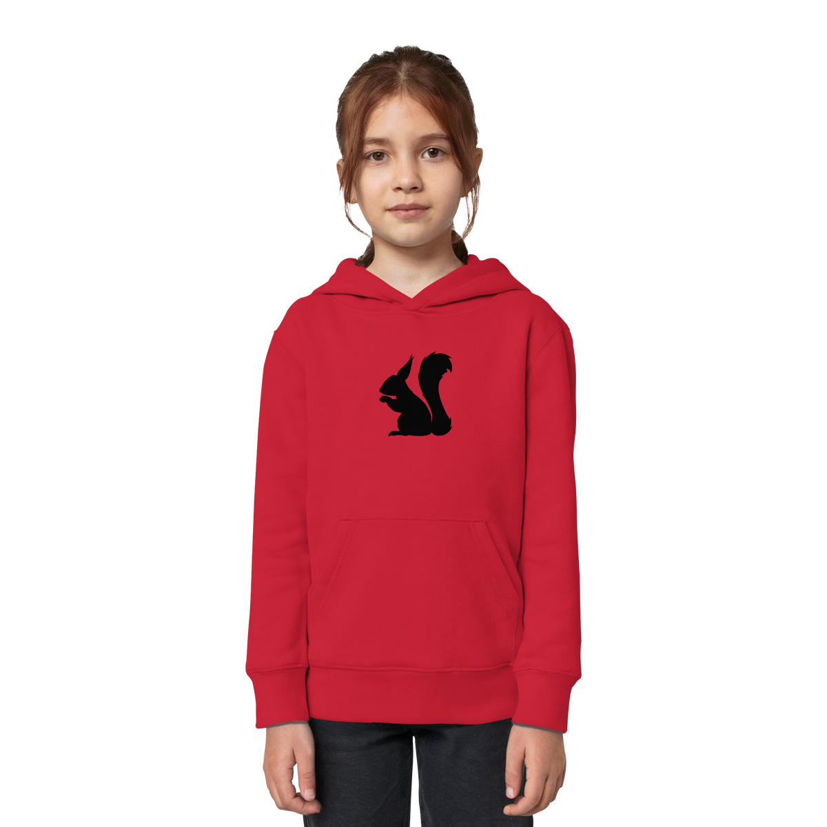 Eichhörnchen Silhouette - Kids Organic Hoodie