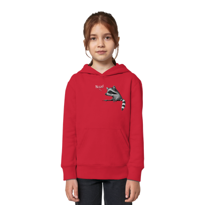 Nope! Frecher verwegener Waschbär - Kids Organic Hoodie
