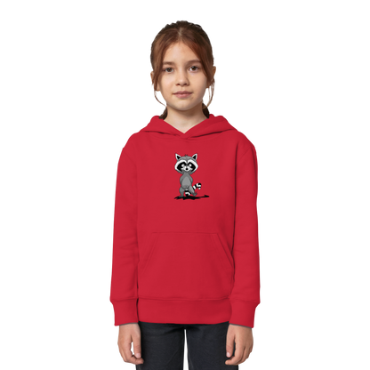 Frecher kleiner Waschbär - Kids Organic Hoodie