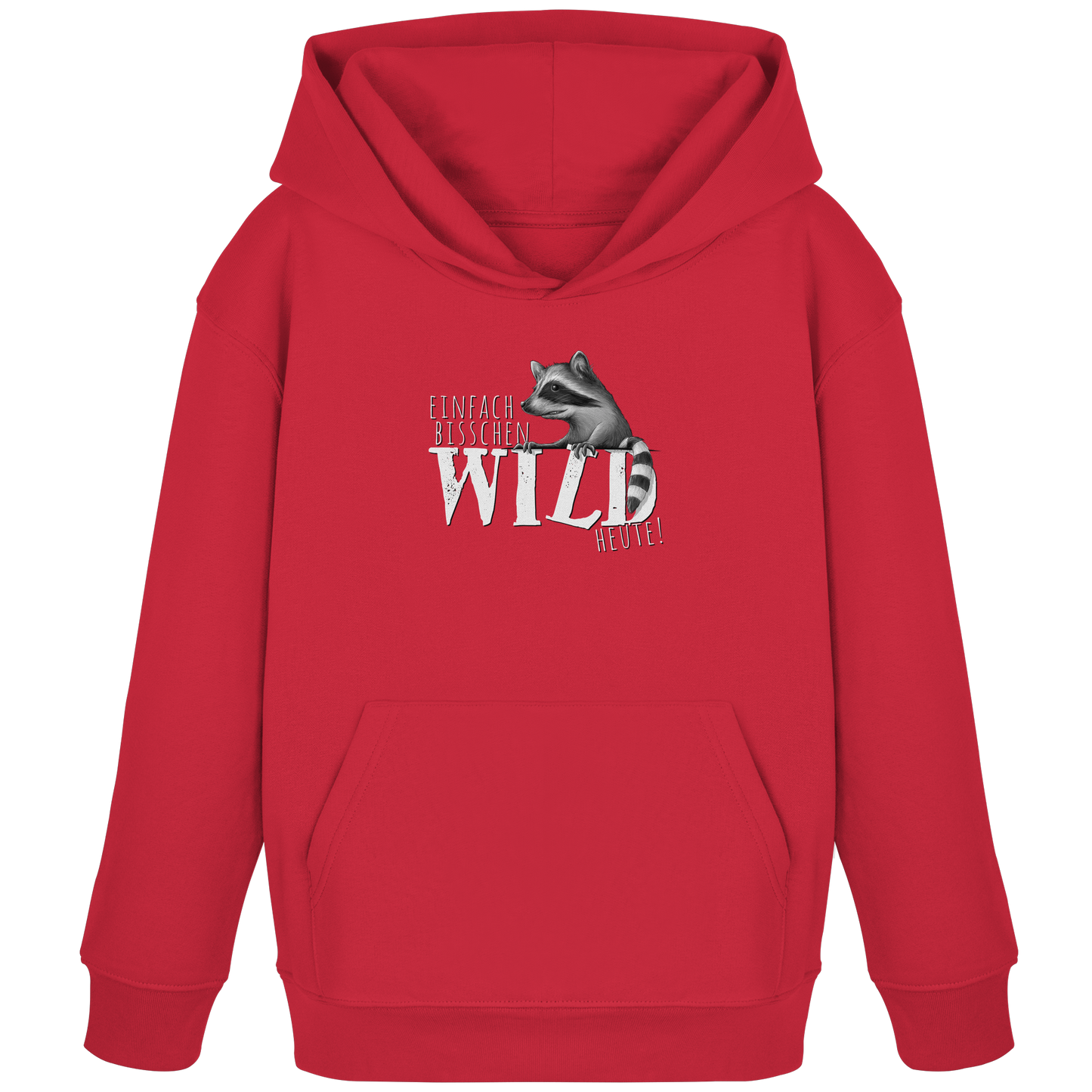 Bisschen wild heute! Waschbär - Kids Organic Hoodie