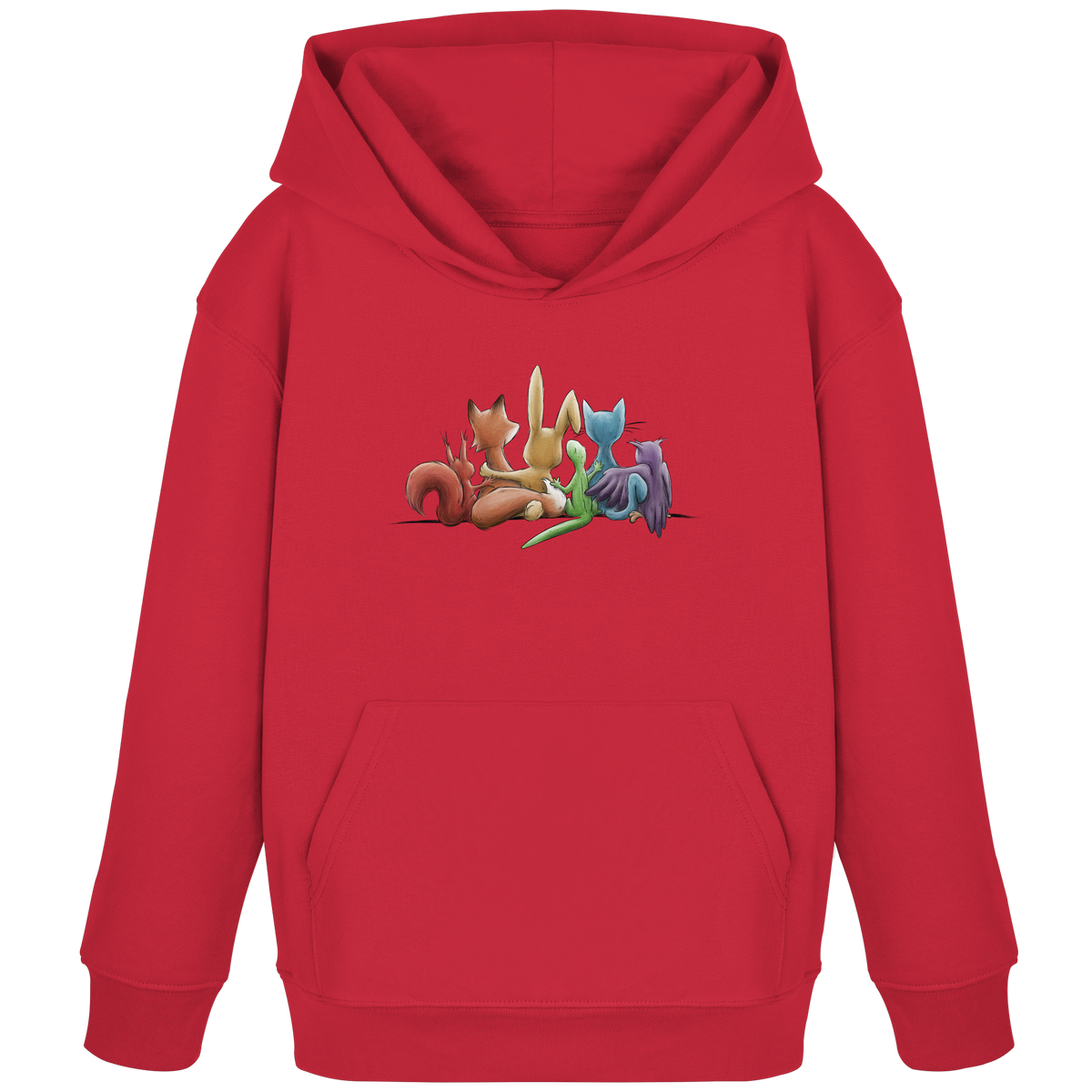 Regenbogen Tiere für Freundschaft, Toleranz und Vielfalt - Kids Organic Hoodie