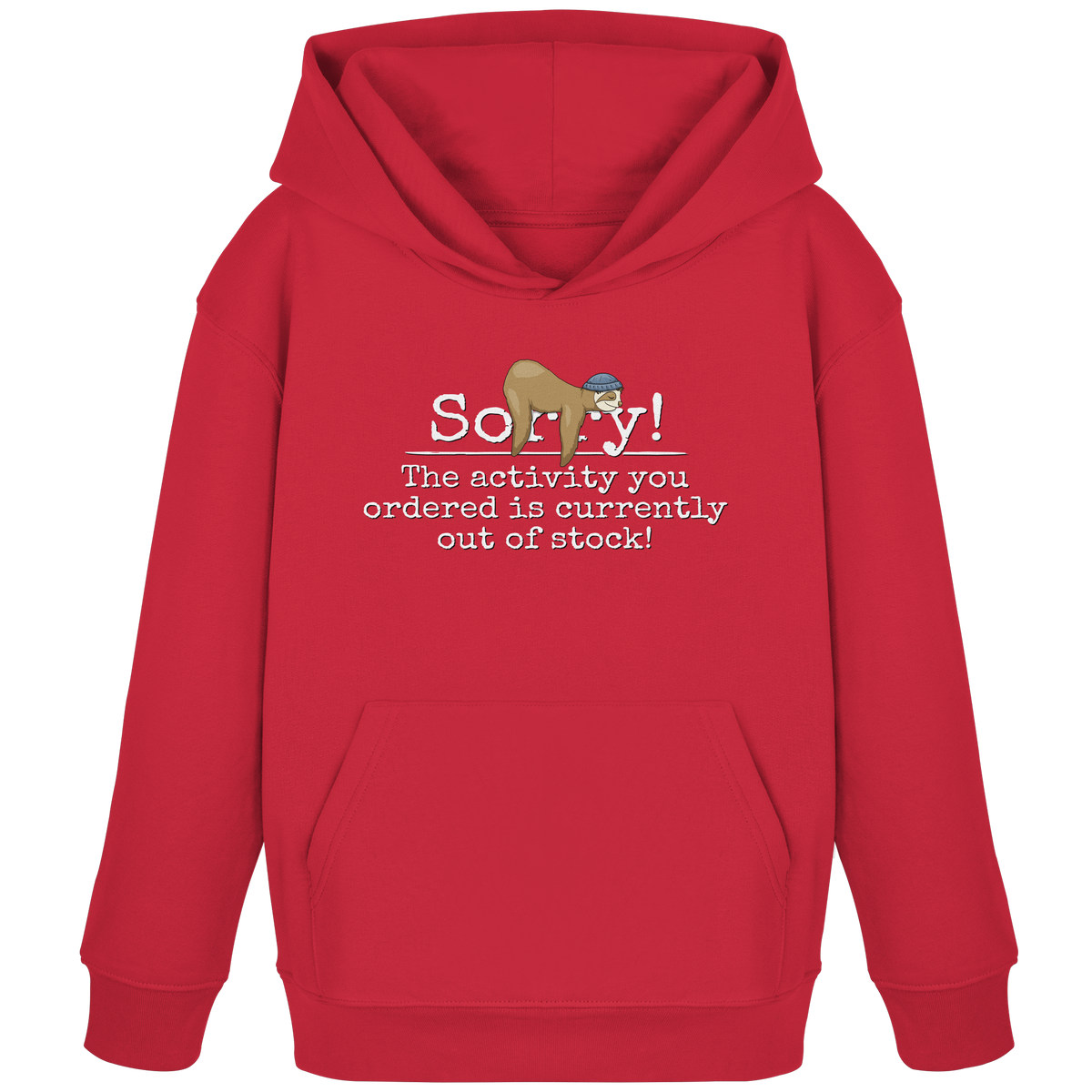 No-Activity Faultier - Kids Organic Hoodie