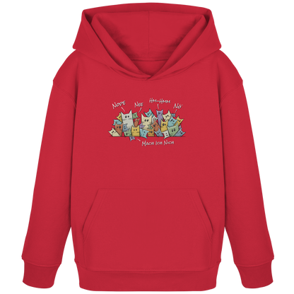 Nope, Nee, Nö Katzen - Kids Organic Hoodie