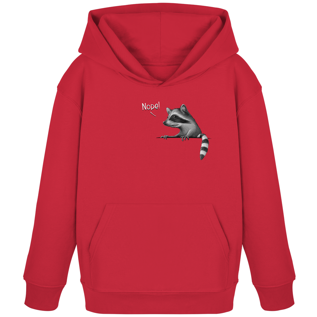 Nope! Frecher verwegener Waschbär - Kids Organic Hoodie
