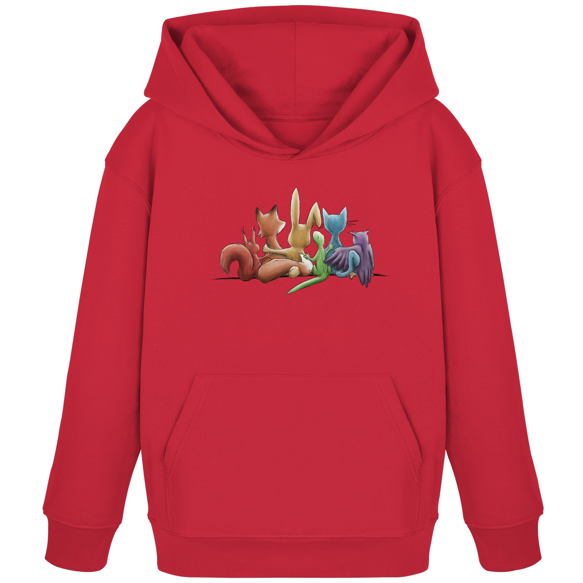 Regenbogen Tiere für Freundschaft, Toleranz und Vielfalt - Kids Organic Hoodie
