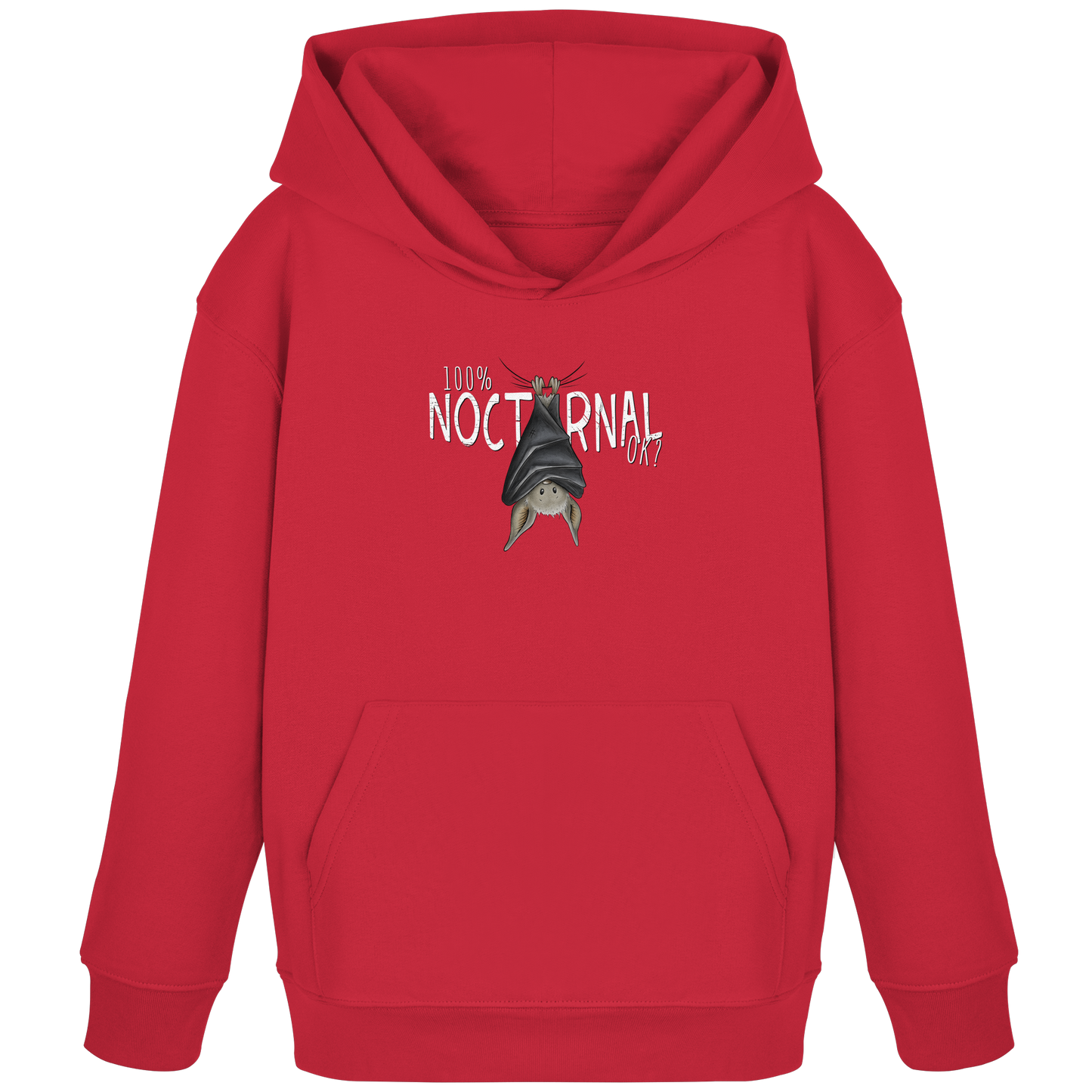 100% nachtaktive Fledermaus - Kids Organic Hoodie