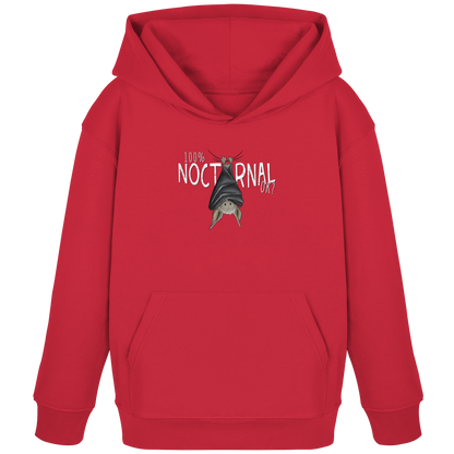 100% nachtaktive Fledermaus - Kids Organic Hoodie