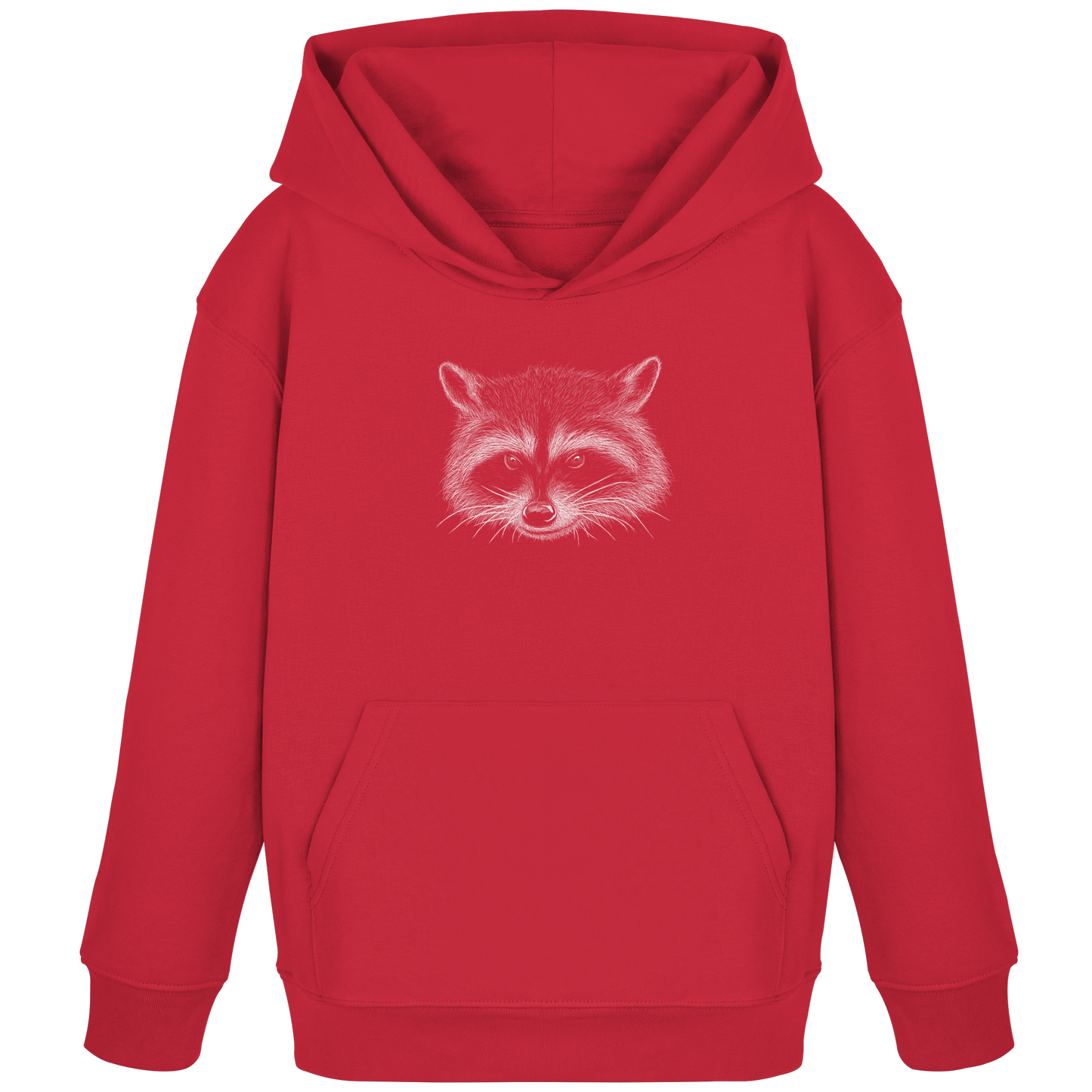 Waschbär Illustration Kritzelkunst - Kids Organic Hoodie