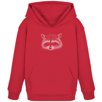 Waschbär Illustration Kritzelkunst - Kids Organic Hoodie