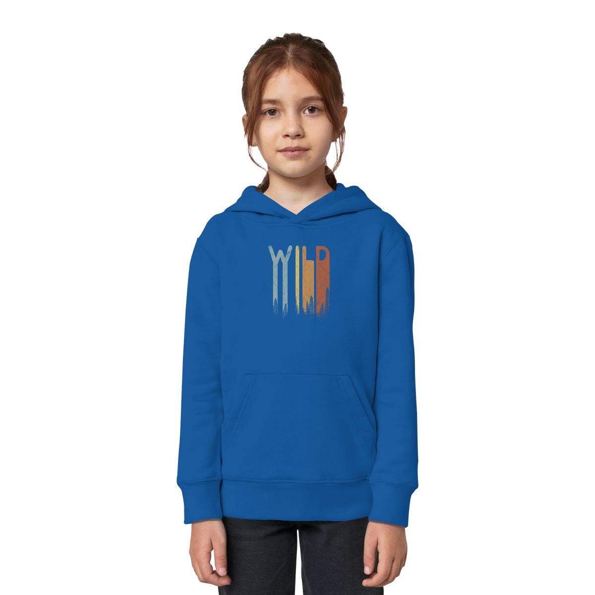 Wild Retro Schriftzug - Kids Organic Hoodie