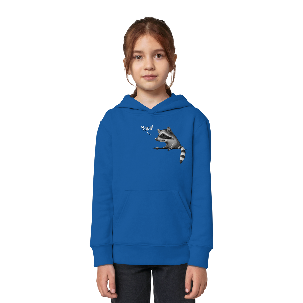 Nope! Frecher verwegener Waschbär - Kids Organic Hoodie