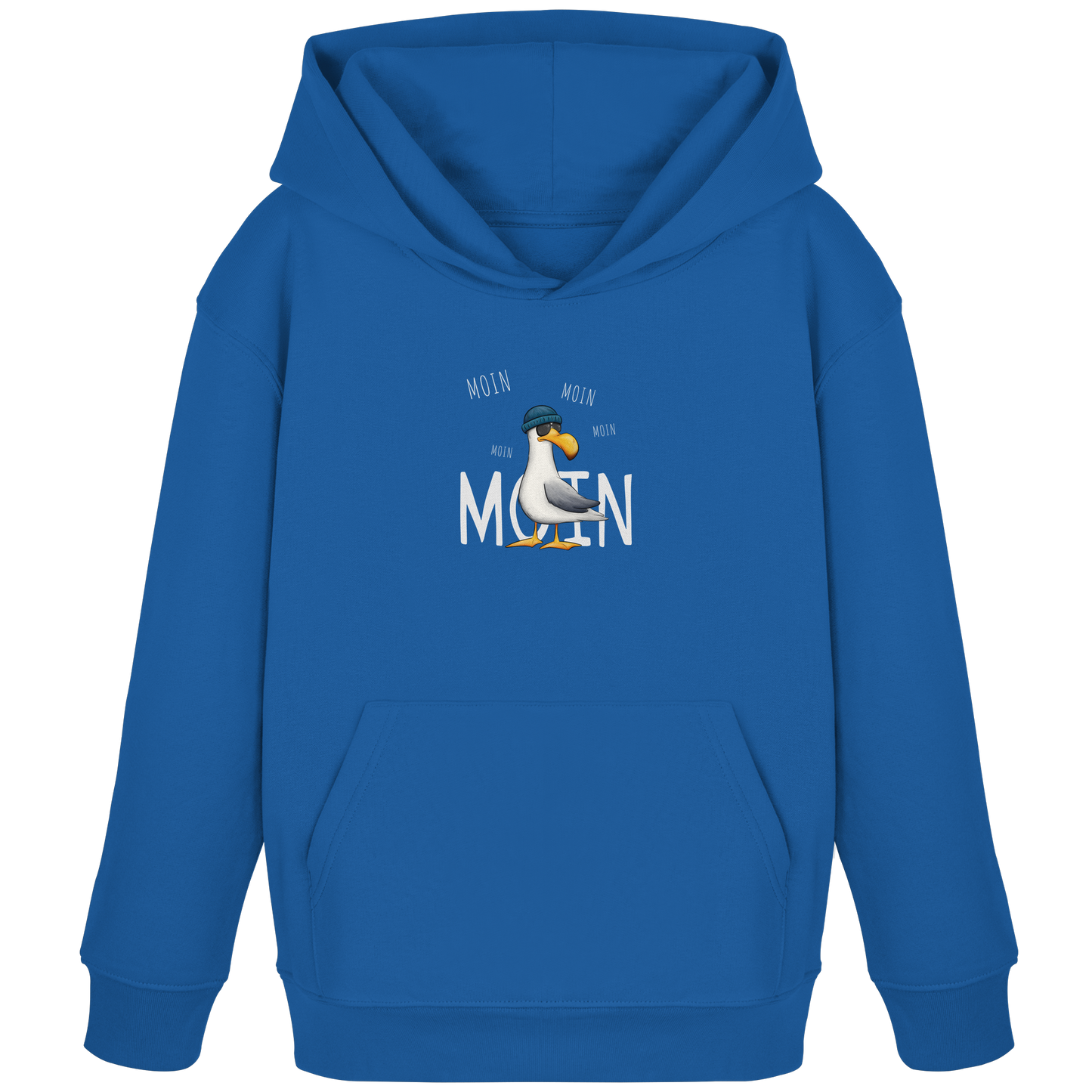 Moin Moin Lässige Hipster Möwe  - Kids Organic Hoodie