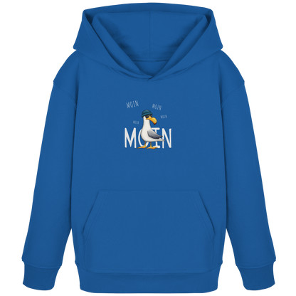 Moin Moin Lässige Hipster Möwe  - Kids Organic Hoodie