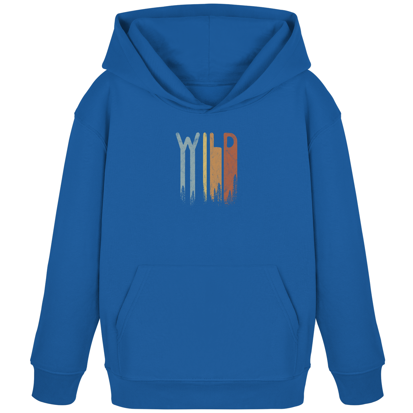 Wild Retro Schriftzug - Kids Organic Hoodie